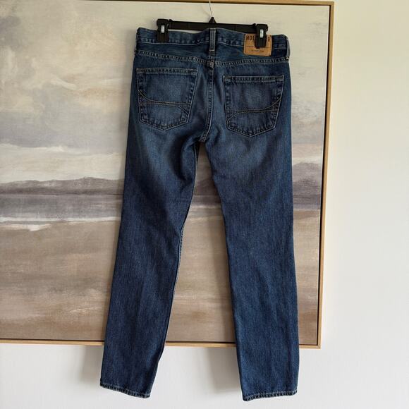 Hollister Jeans Men's 31x30 Straight Blue Denim - Picture 2 of 6